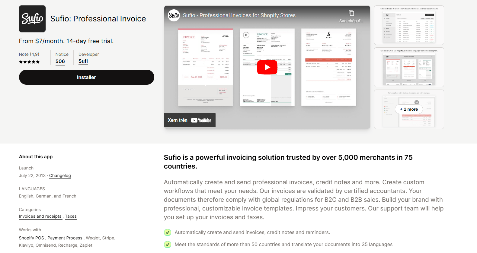 Sufio Beautiful Invoices by Sufio